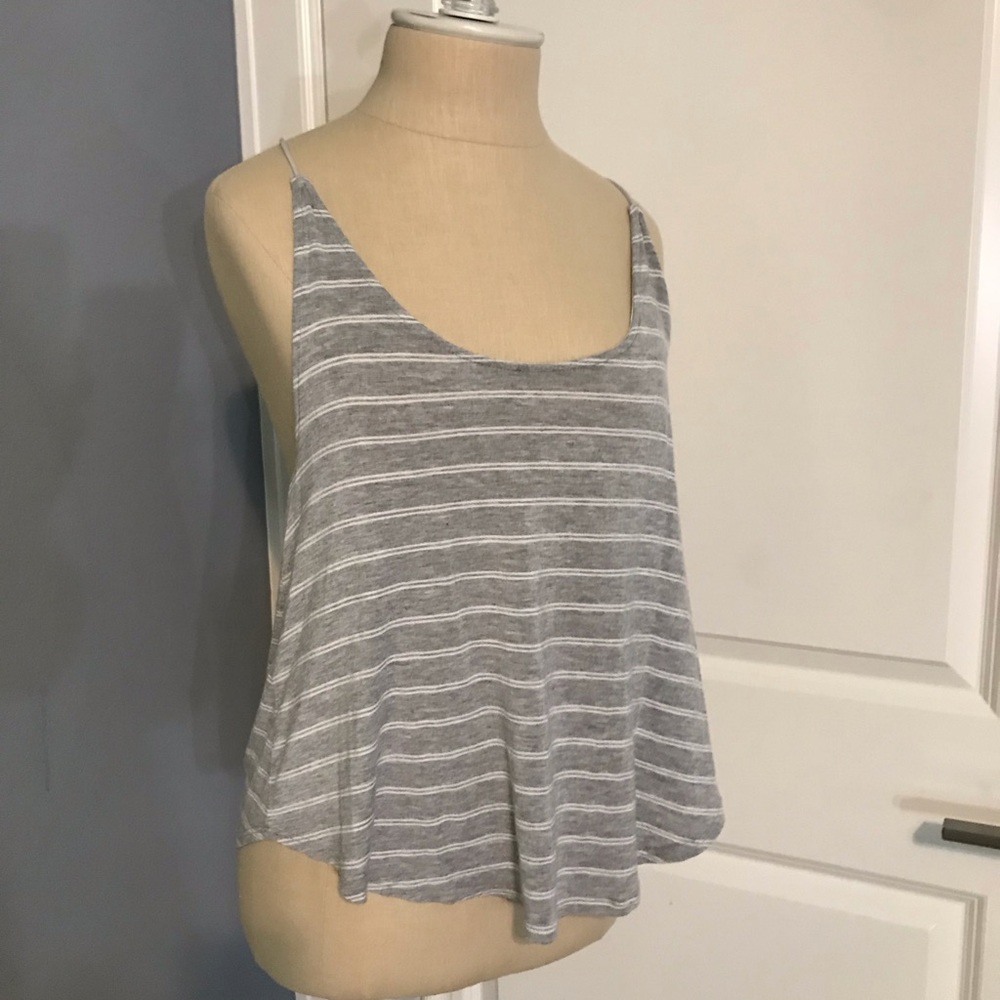 Grey stripped tank